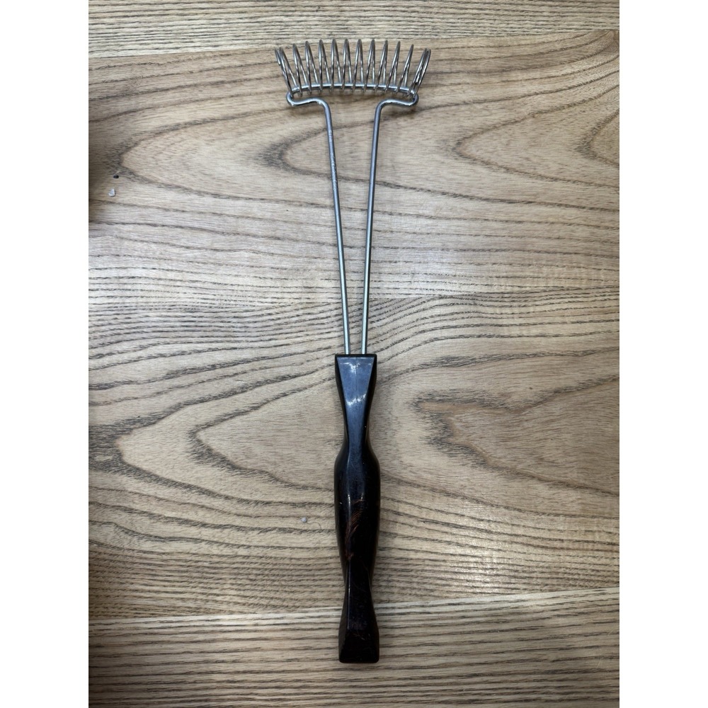 Cutco Mix-Stir Coil Whisk, Stainless Steel, Brown, 12.25 in, #1714C U.S.A.